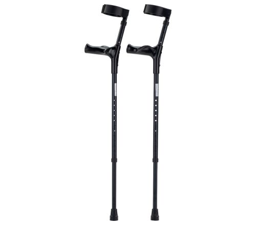 MultiMotion anatomische elleboogkrukken - Zwart