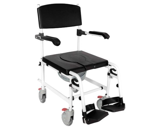 MultiMotion Douche-/toiletstoel op wielen - voorzijde
