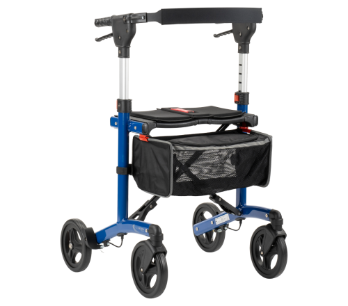 MultiMotion Trollimaster RA60 Rollator STANDARD blauw - voorzijde