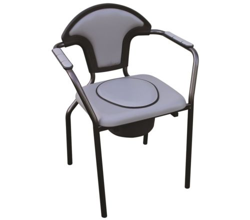 Herdegen toiletstoel grijs - voorzijde