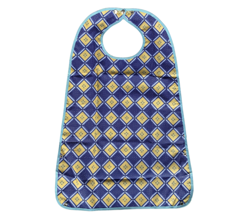 MultiMotion wasbare slab met print - Blauw/geel geruit