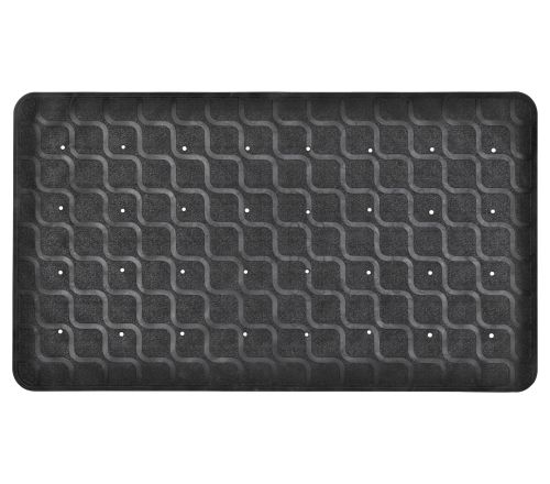 MultiMotion douchemat / badmat antislip - 70 x 40 cm Zwart