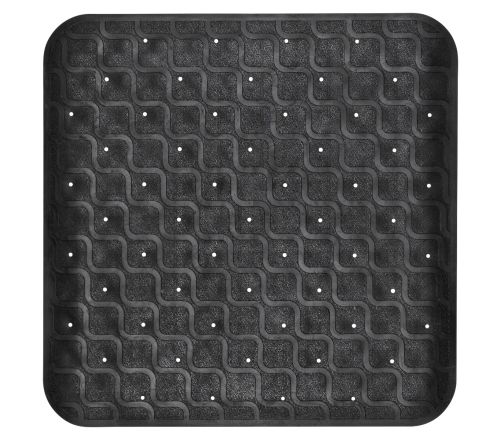MultiMotion douchemat / badmat antislip - 53 x 53 cm Zwart