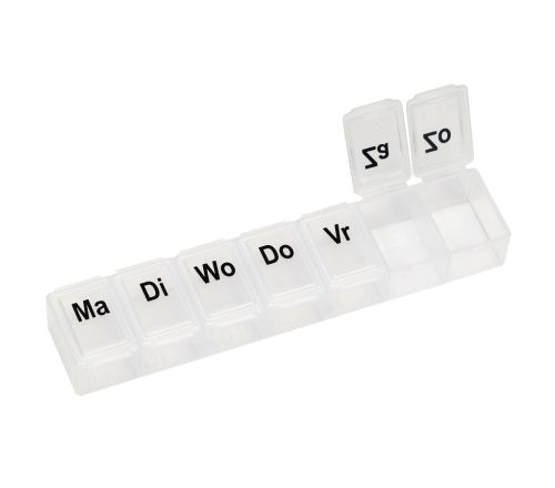MultiMotion Pillendoosje 7-daags (met 2 dekseltjes open)