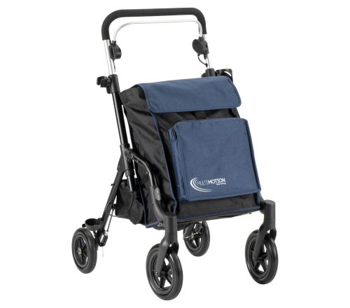 MultiMotion Shopper rollator blauw - voorzijde