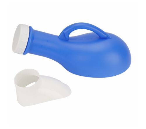 MultiMotion Urinaal unisex met schroefdop - Blauw (met opzetstukje er naast)