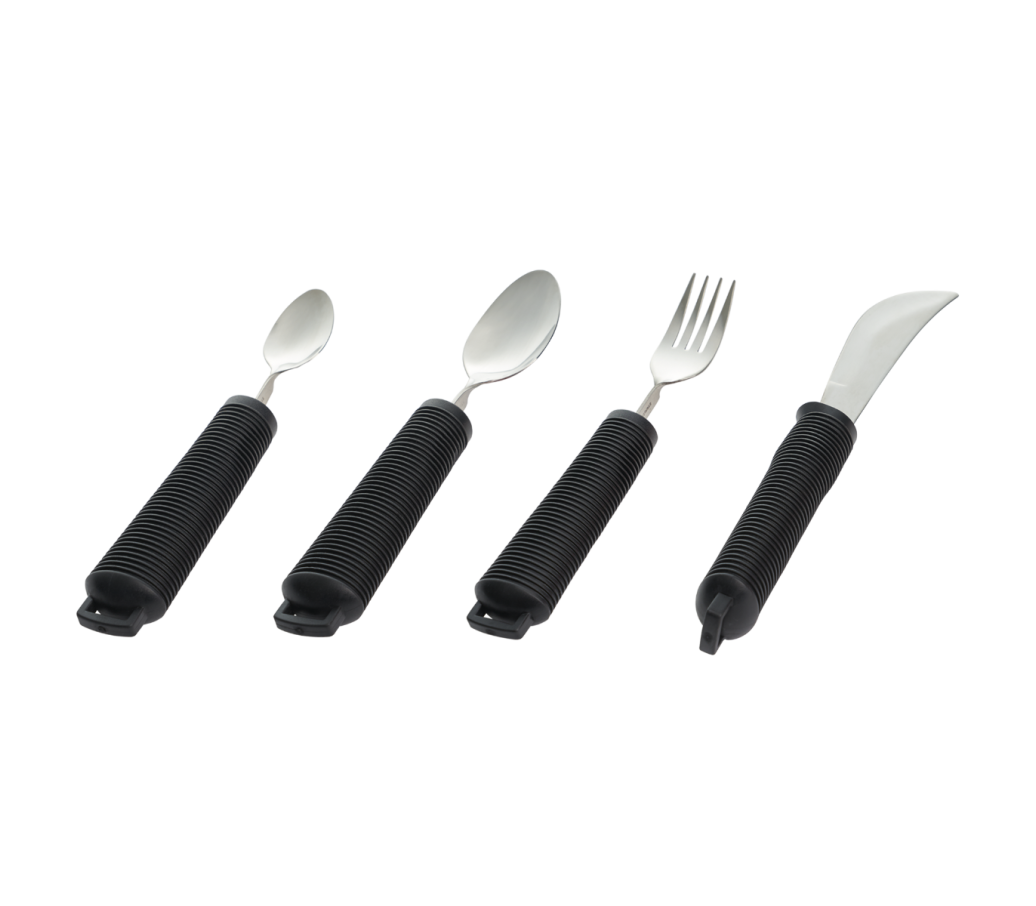 MultiMotion bestekset verdikt/buigbaar 4-delig - Zwart