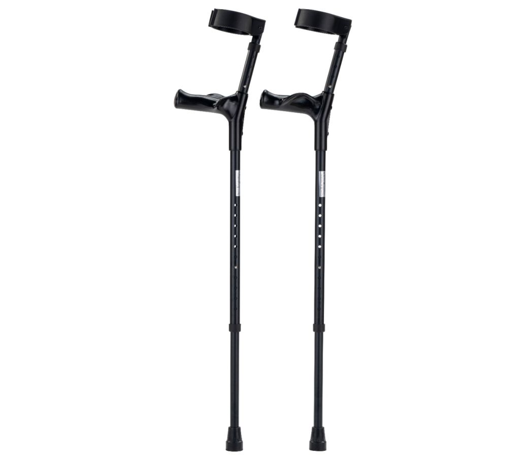 MultiMotion anatomische elleboogkrukken - Zwart