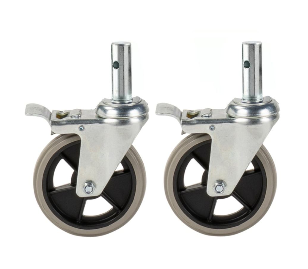 2 wielen met rem (uitbreidingsset) 2 wielen met rem (uitbreidingsset)