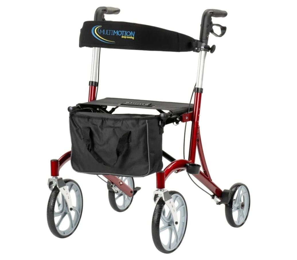 Multimotion Cruiser rollator rood voorzijde
