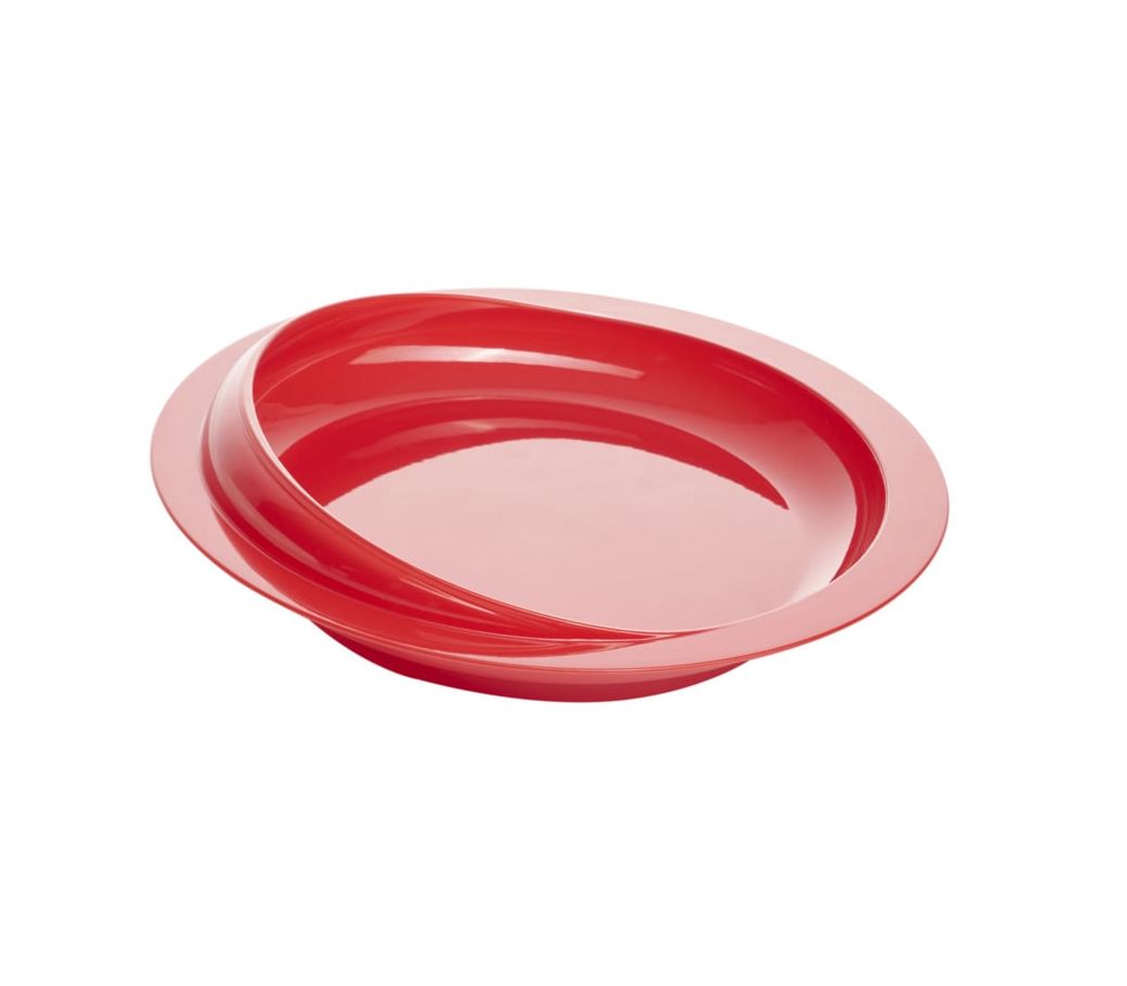 MultiMotion Bord met hoge rand en zuignap - Rood