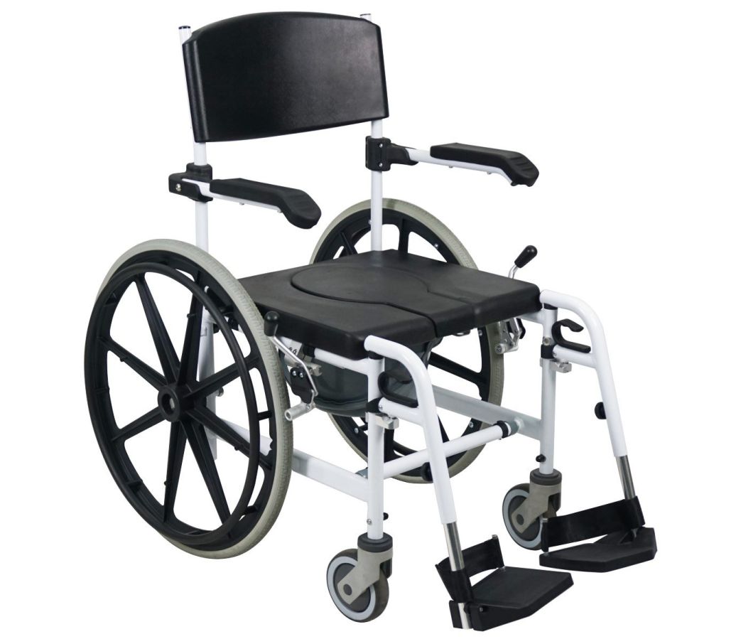 MultiMotion Douche-/toiletstoel met 24" wielen