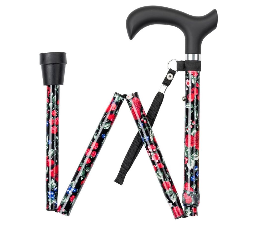 MultiMotion wandelstok opvouwbaar - Fruit opgevouwen