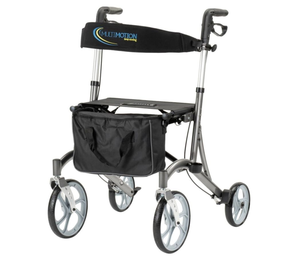 Multimotion Cruiser rollator grijs voorzijde