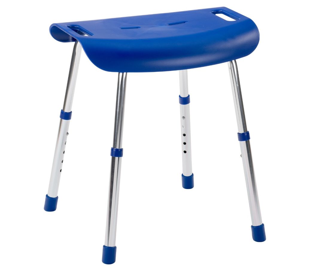 MultiMotion design douchekruk - Blauw (ingezoomd op de zitting)