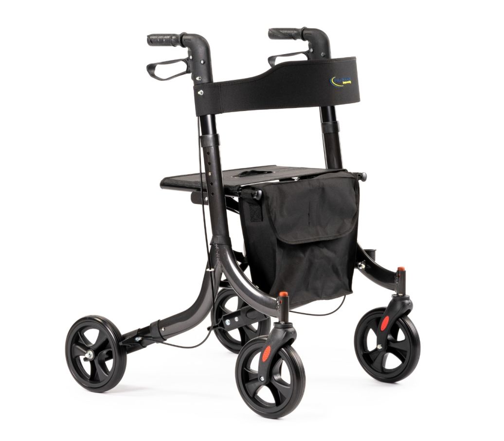 MultiMotion Light rollator Antraciet - voorzijde