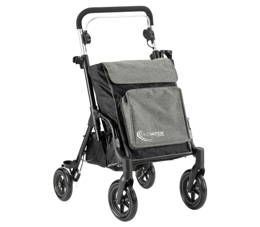 MultiMotion Shopper rollator grijs - voorzijde