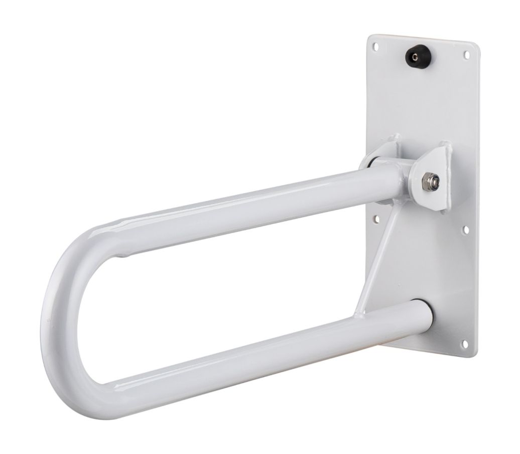 Toiletbeugel opklapbaar wit - 56 cm