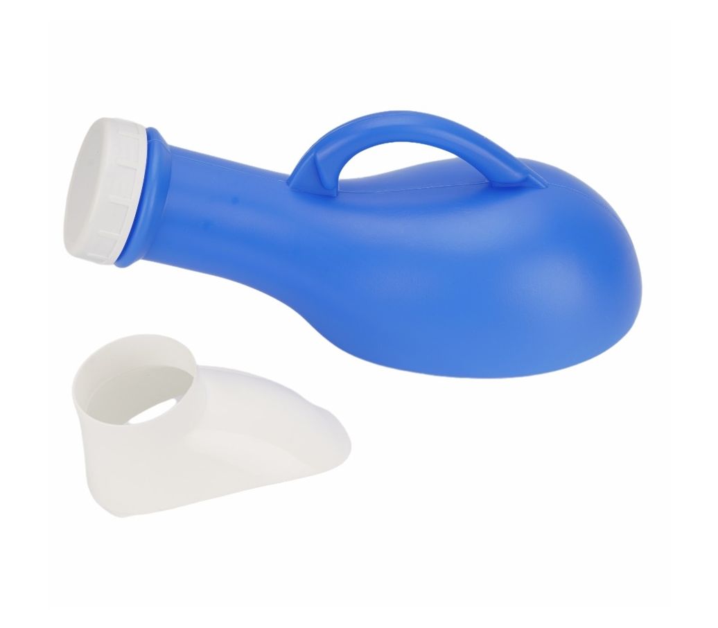 MultiMotion Urinaal unisex met schroefdop - Blauw (met opzetstukje er naast)