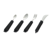 MultiMotion bestekset verdikt/buigbaar 4-delig - Zwart