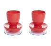 MultiMotion Eierdop met zuignap (2 stuks) - Rood