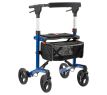 MultiMotion Trollimaster RA60 Rollator LOW blauw - voorzijde MultiMotion Trollimaster RA60 Rollator LOW blauw - voorzijde