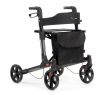 Multimotion Double rollator antraciet voorzijde